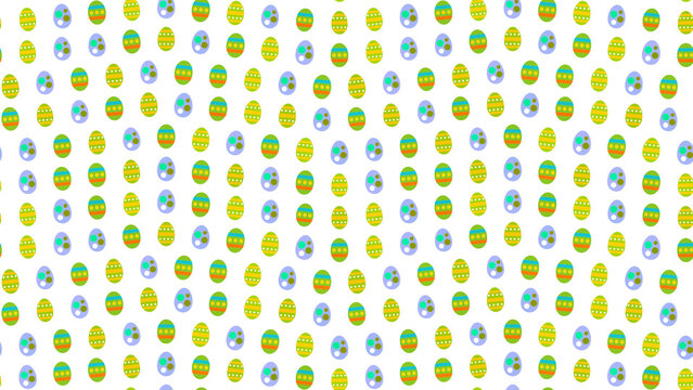 Easter egg pattern with stripes and dots
