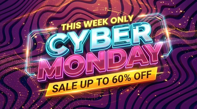 Vibrant promotional graphic featuring an energetic digital background with bold typography advertising a significant seasonal retail markdown event