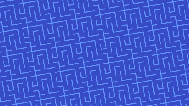 迷路をイメージした青色の背景アニメーション素材
