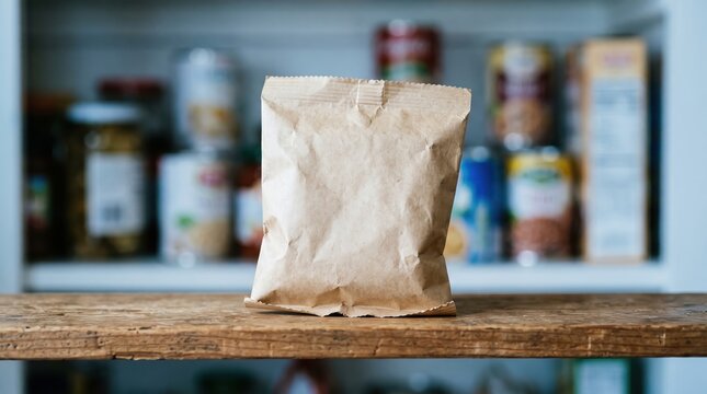 Eco-Friendly Shopping Bag on Pantry Shelf