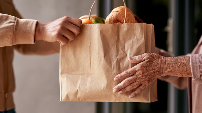 Last-Mile Lifesaving Essential Grocery Delivery for Elderly Person with Limited Access