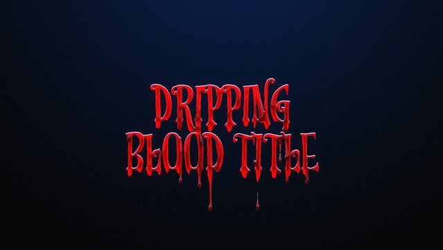 Dripping Blood Title