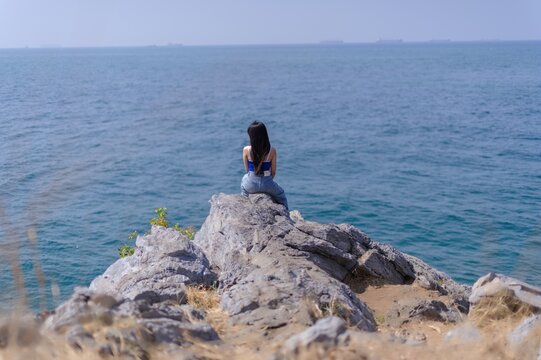 Peaceful Moment at Koh Si Chang Island in Chonburi Province, Thailand