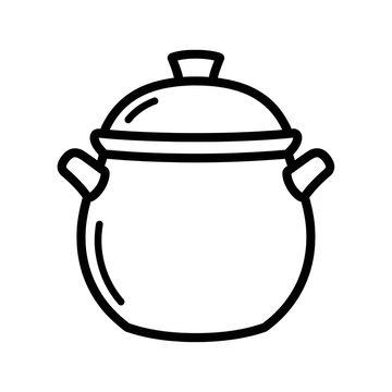 Minimalist black wireframe coffee cup icon.