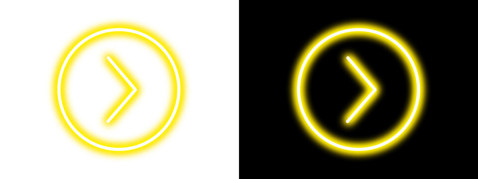 PNG of a digital graphic featuring two glowing yellow neon ovals on a transparent background