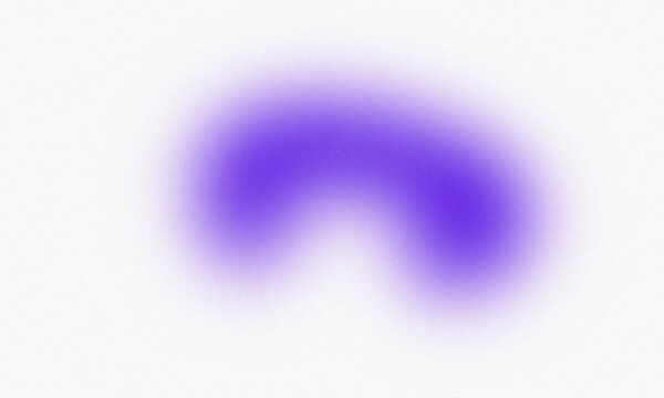 Purple Abstract Grainy Aura Shape on Light Textured Background