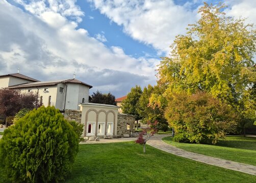 house in the park, the Royal Court, St Jhon Church, Vaslui City, Romania
