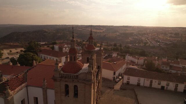 Aerial View City of Miranda do Douro in Portugal