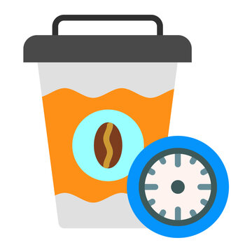 Coffee Time Vector Design Icon Style