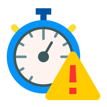 Time Alert Vector Design Icon Style