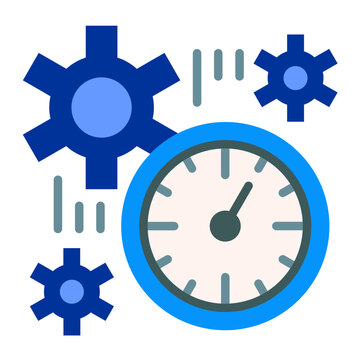 Time Plan Vector Design Icon Style