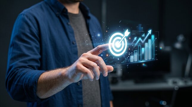 Business strategist drives organizational growth through goal achievement, strategic planning, performance optimization, KPI tracking, revenue growth, target management, business analytics