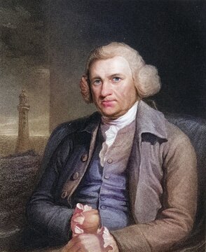 John Smeaton 1724-1792 English mechanical engineer and eminent physicist Founder of civil engineering in Great Britain. From the book Gallery of Portraits, published in 1833, Historic, digitally restored reproduction from a 19th century original, Record date not stated