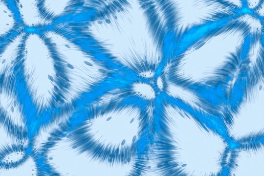 Blue fluid art with abstract psychedelic texture