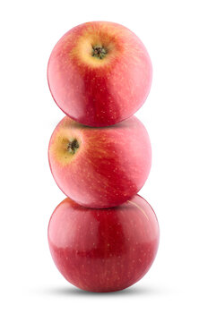Pyramid of apples with shadows