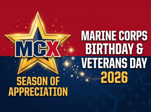 Marine Corps Birthday & Veterans Day 2026: Season of Appreciation, MCX Logo