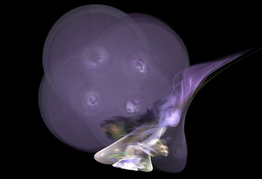 Crazy mystical coloured light effects. Incredible combinations of abstract light lines