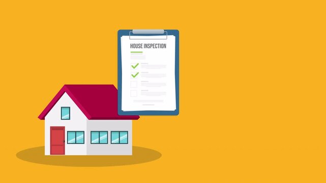 House inspection and Survey Clipboard Concept