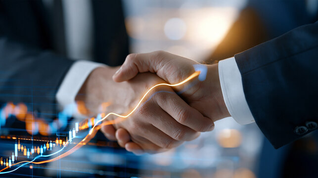 Business partnership concept hands clasp 1