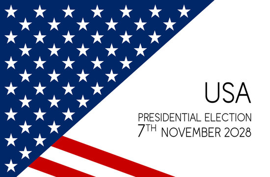 Presidential Election November 7th Vote Day USA Patriotic American Flag Campaign Poster