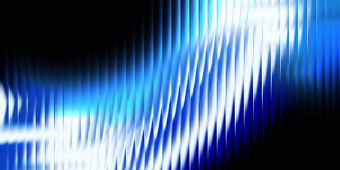 Vibrant cyan and white light streaks in vertical formation create a brilliant energetic background for sports broadcasts or high velocity automotive marketing. © Njulzahi