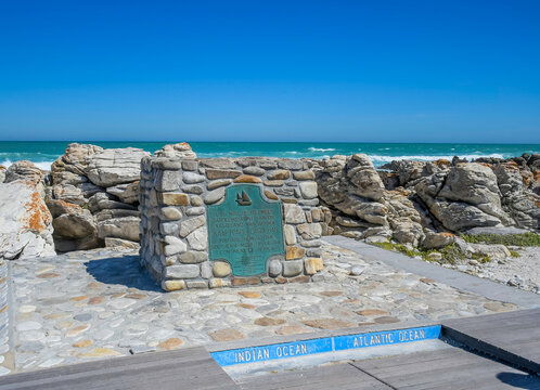 Cape Agulhas is the southernmost point of the African continent, famous as the geographical meeting place of the Indian and Atlantic Oceans