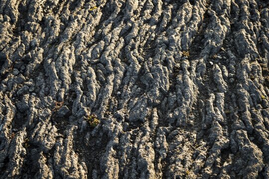 Solidified lava, lava flow, Her&eth;ubrei&eth;arlindir, Icelandic Highlands, Iceland