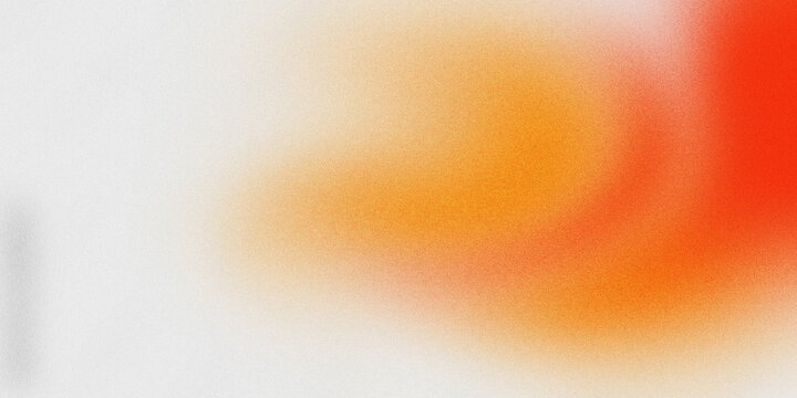 Noisy color gradient background grainy. noise texture gradient featuring soft transitions of warm orange and red hues blending into white, creating a smooth and minimalist background.