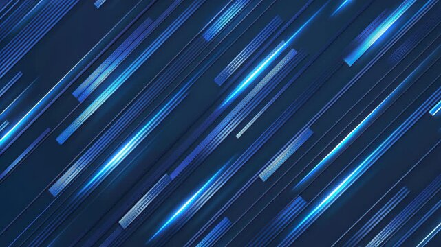 Abstract Blue Streak: Dynamic abstract lines in shades of blue and white streak across the composition, creating a sense of speed, technology, and modern design.
