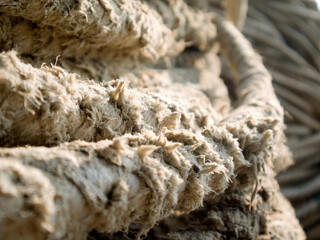 a large rope commonly used in traditional boats in Indonesia © Aku Moto Lagi