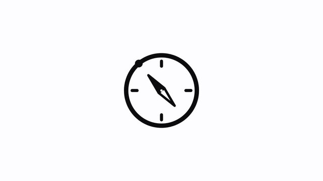 Minimalist compass icons set on white background