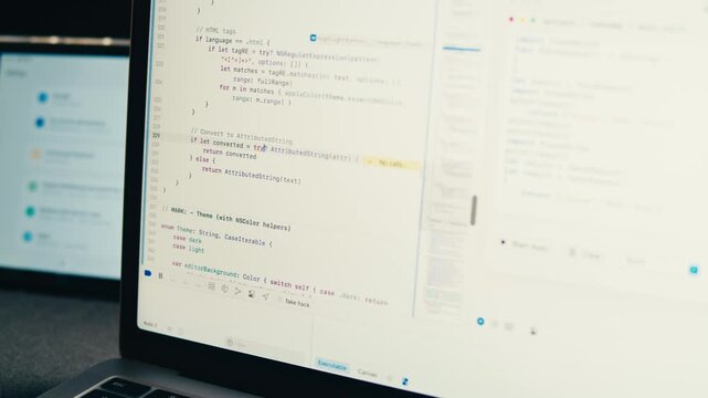 Man work with chatbot AI online, connecting with AI and using a chat bot. IT engineer software developer programmer interact with chat bot, making writing code. Typing on laptop keyboard