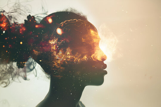 A person with an exploding brain.