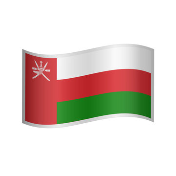 Simple flag of Oman for festive events business and sports