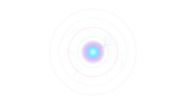Quantum Bit Flip Entanglement Sphere Glitch Animation with Isolated Alpha Channel Loop, Sci Fi Physics Overlay.