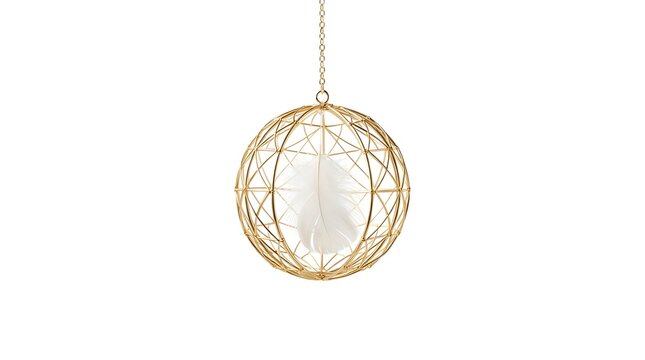 A stunning gold pendant light fixture with a crystal centerpiece hangs from a delicate chain against a clean white background.