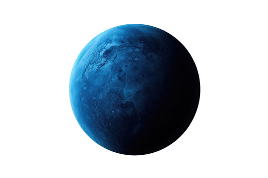 Modern dark blue planet sphere