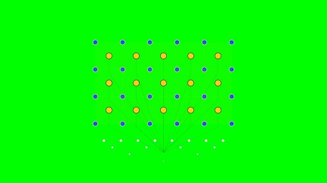 Quantum Surface Code Error Correction Lattice Schematic with Syndrome Measurement Cycle