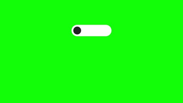 Security switch toggle animation turning on shield protection icon with digital lock system video footage