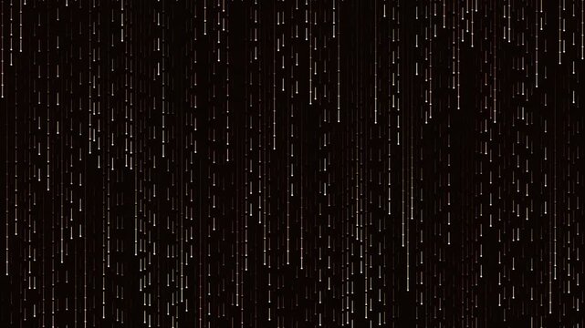 Abstract digital rain pattern with vertical lines on dark background