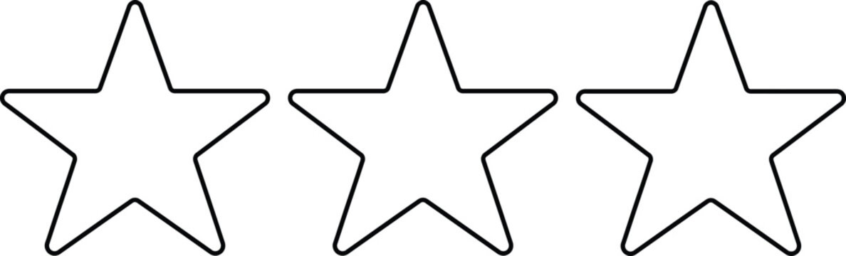 Minimalist star icon representing favorites, ratings, saved content, and featured items for product reviews, mobile applications, website interfaces, and digital platforms, stock vector