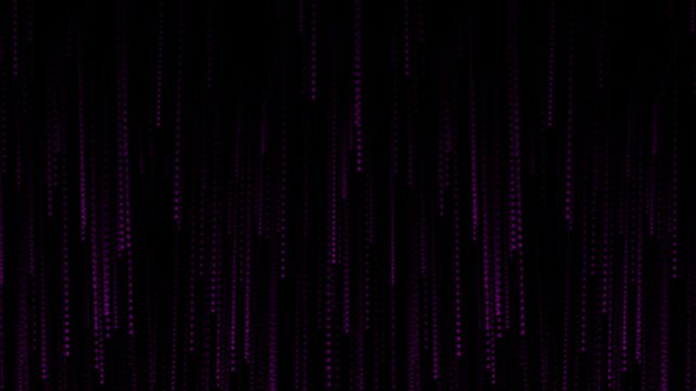 Digital Rain Abstract pink Code Streaming Background. A backdrop of cascading digital rain, with neon pink matrix-style code falling in waves. 4k video...