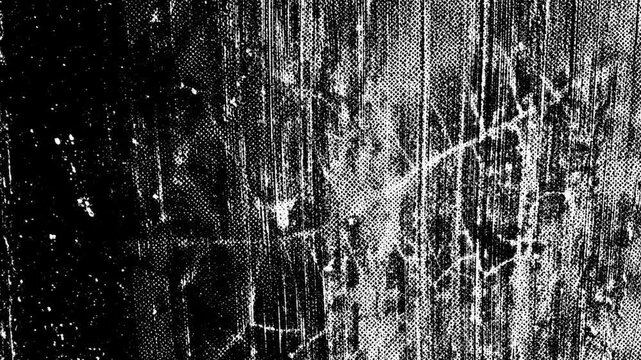 Halftone texture animation grunge distressed monochrome screenprint overlay