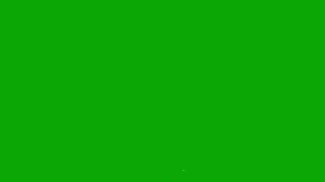 Colorful confetti explosion from both sides on green screen, realistic 3d party popper animation, vibrant falling paper squares, smooth slow motion overlay with alpha channel support in 4k