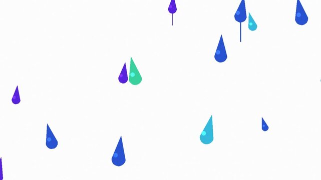 Patr&oacute;n de gotas de lluvia en la ventana en bucle sin costuras