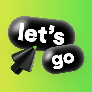 Black balloons forming motivational start phrase with party horn