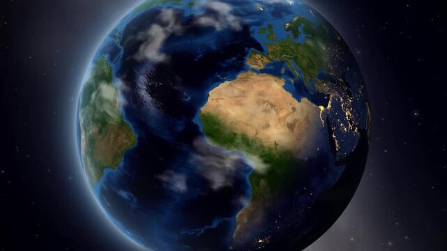 Earth Zoom In Animation to Sukkur Pakistan from Outer Space