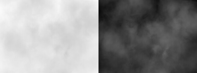 Fototapeta premium Soft white fog overlay isolated on transparent background for atmospheric graphic design projects