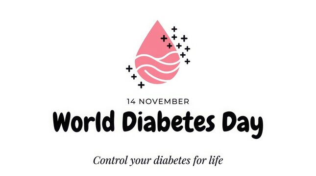 World diabetes day 14 november awareness design isolated on white background