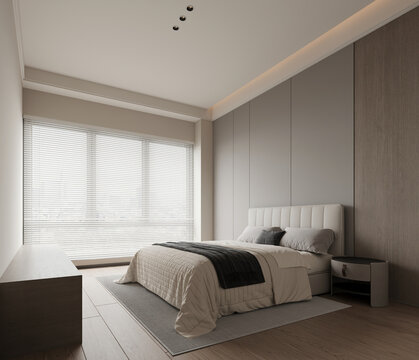 Modern bedroom interior 